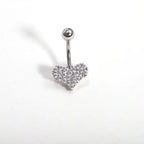 Glittering Heart Charm