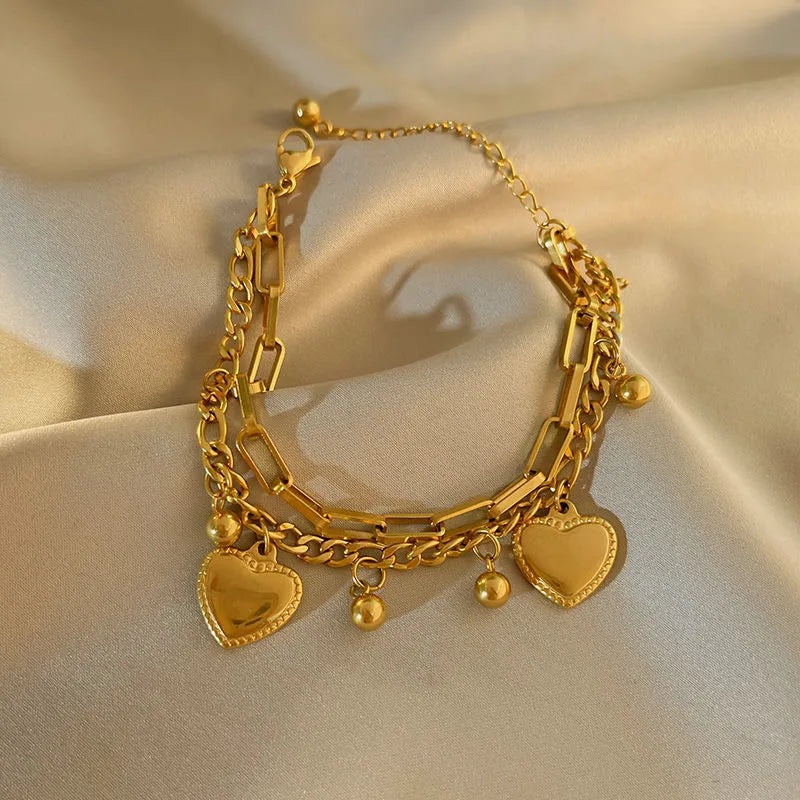 Chunky Heart Bracelet