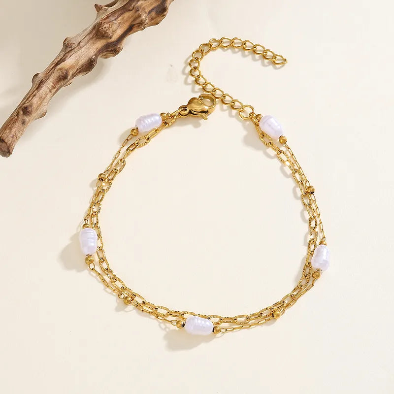 Layered Luxe Pearl Bracelet