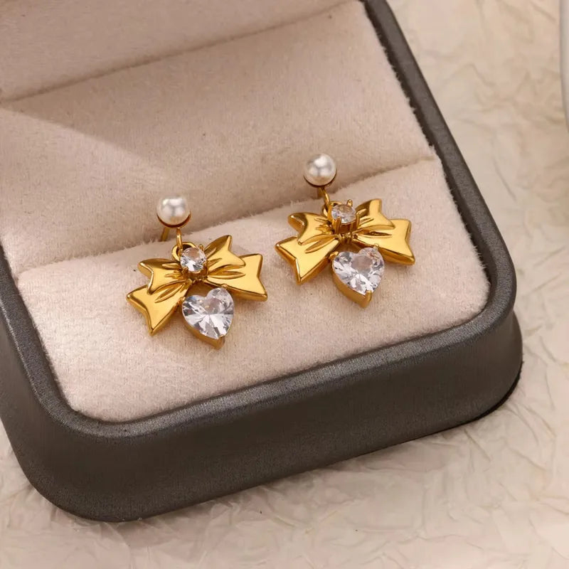 Retro Style Bow Knot Drop Earring