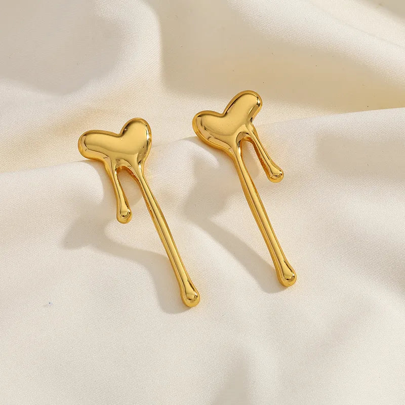 Melted Heart Earring