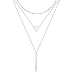 Triangle & Bar Elegance Necklace