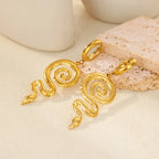 Vintage Snake Pendant Earring