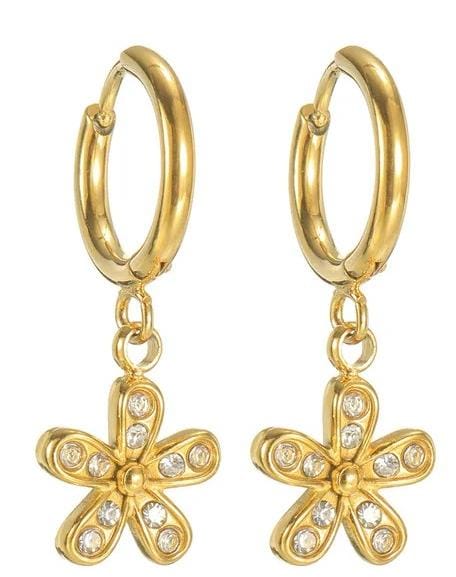Flower Charm Earring
