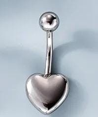 Heart Navel Barbell
