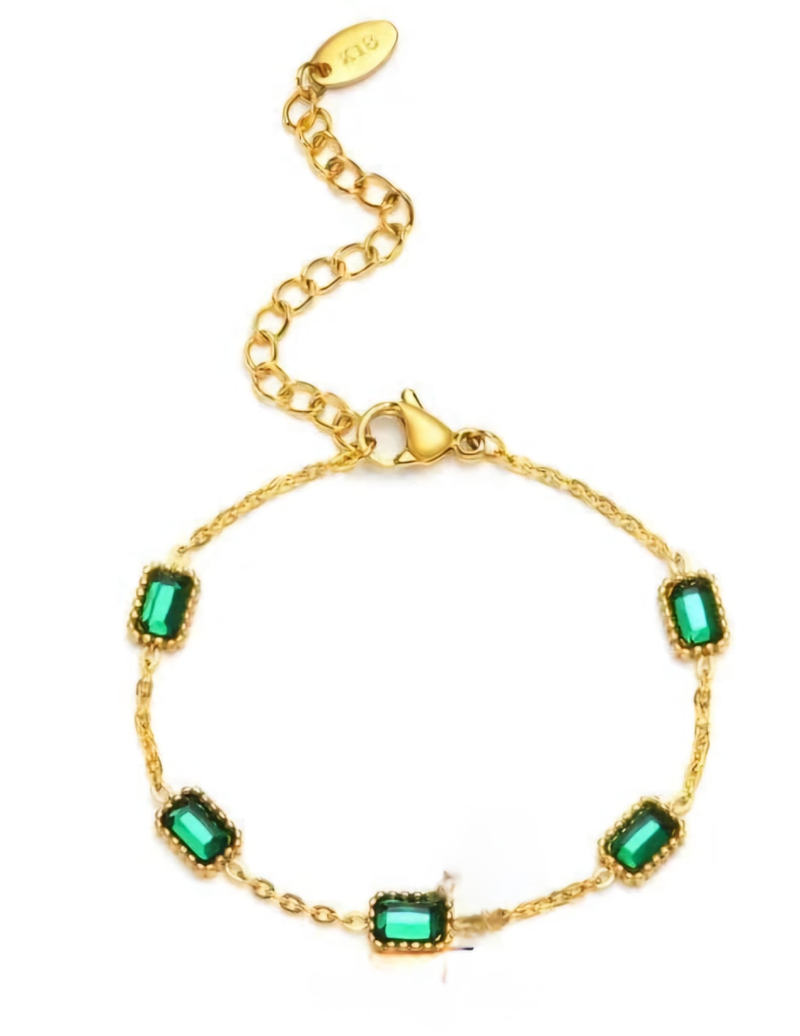 Zircon Emerald Bliss Bracelet