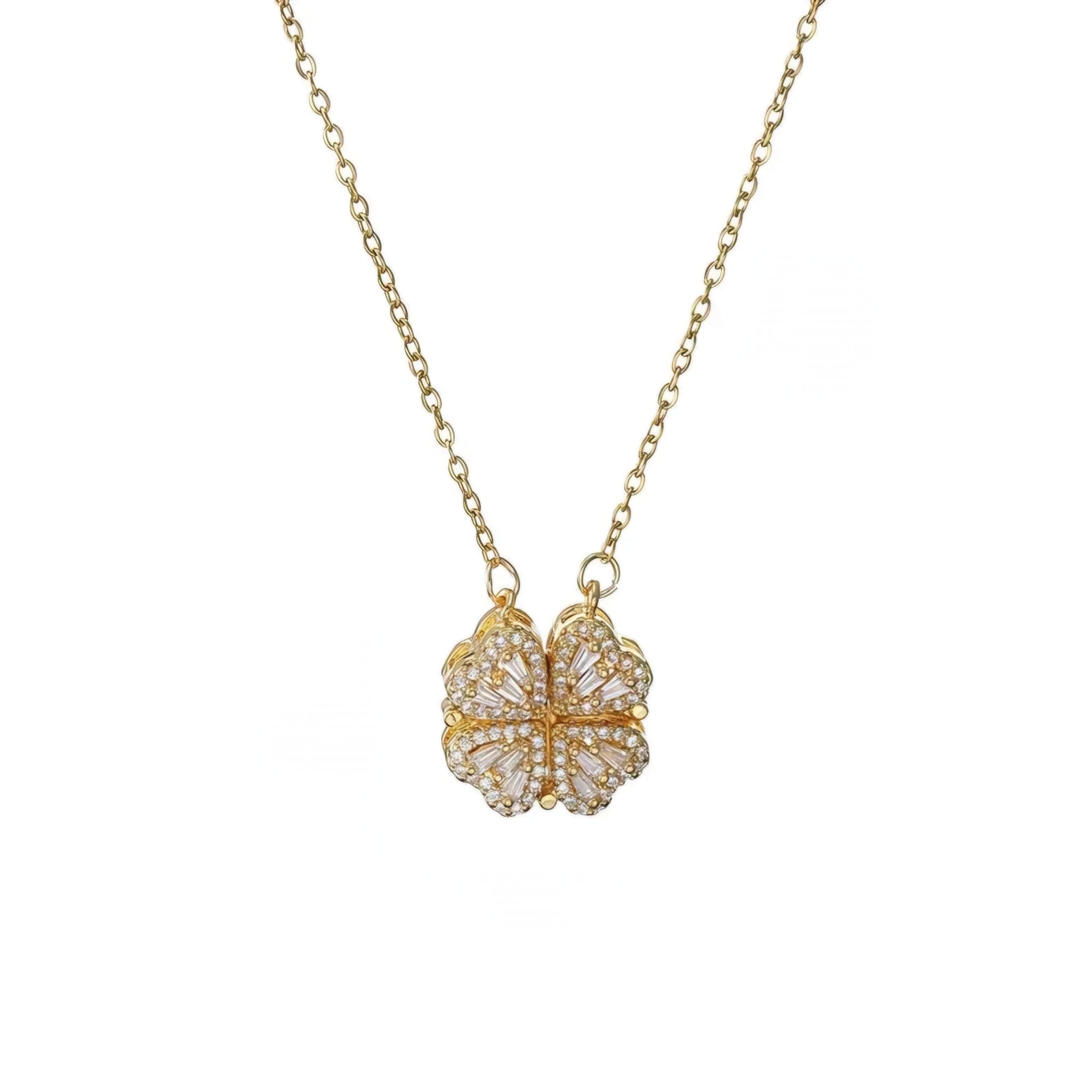 Detachable Four Leaf Clover Necklace