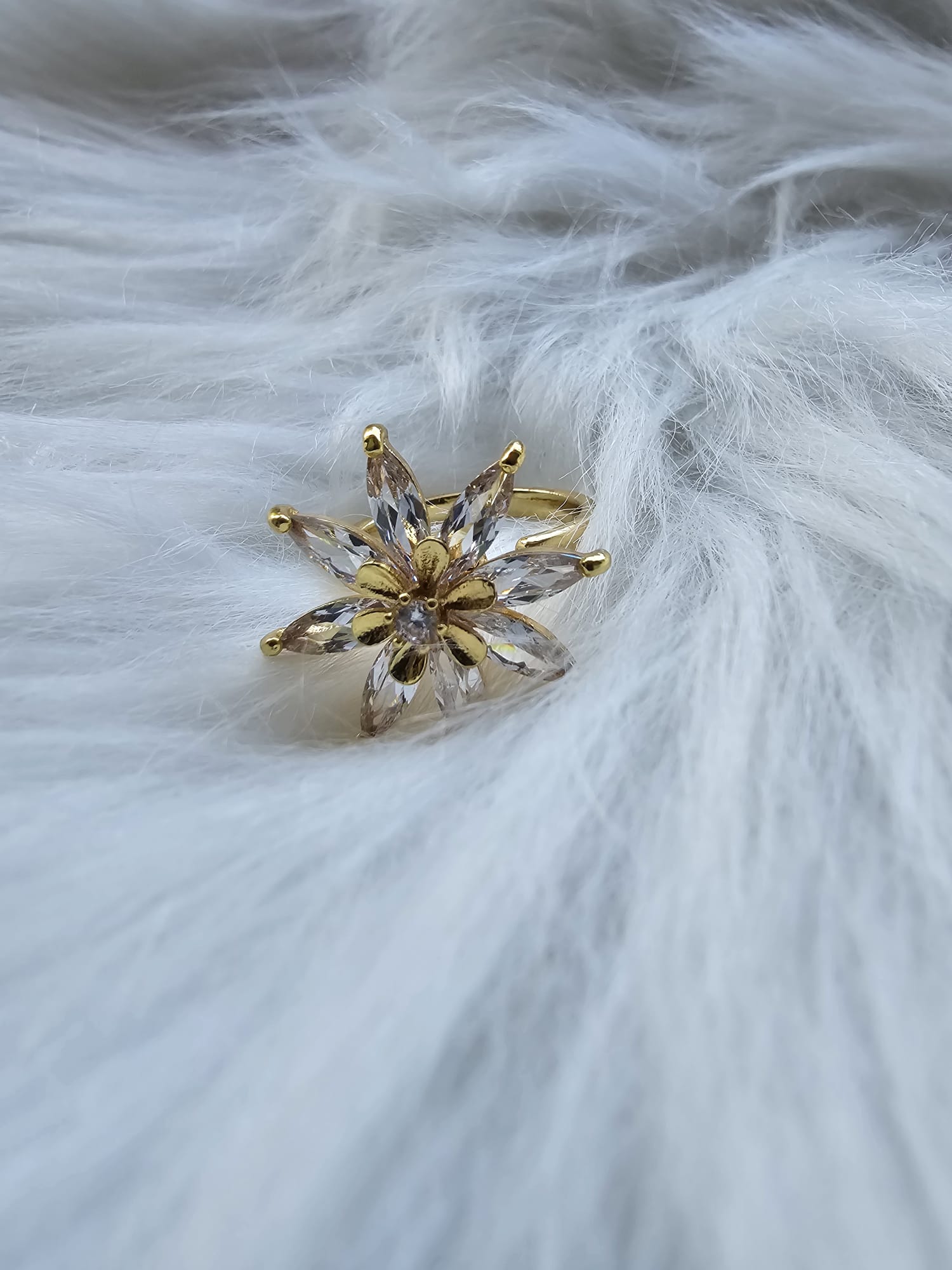 Luxe Lotus Anxiety Ring