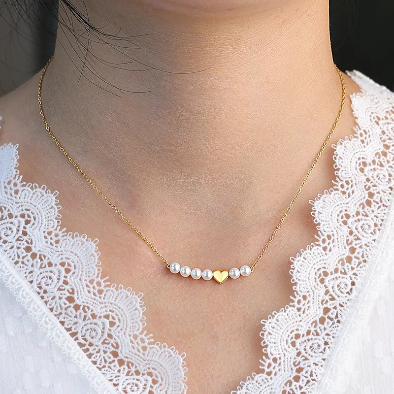 Pearl Heart Necklace