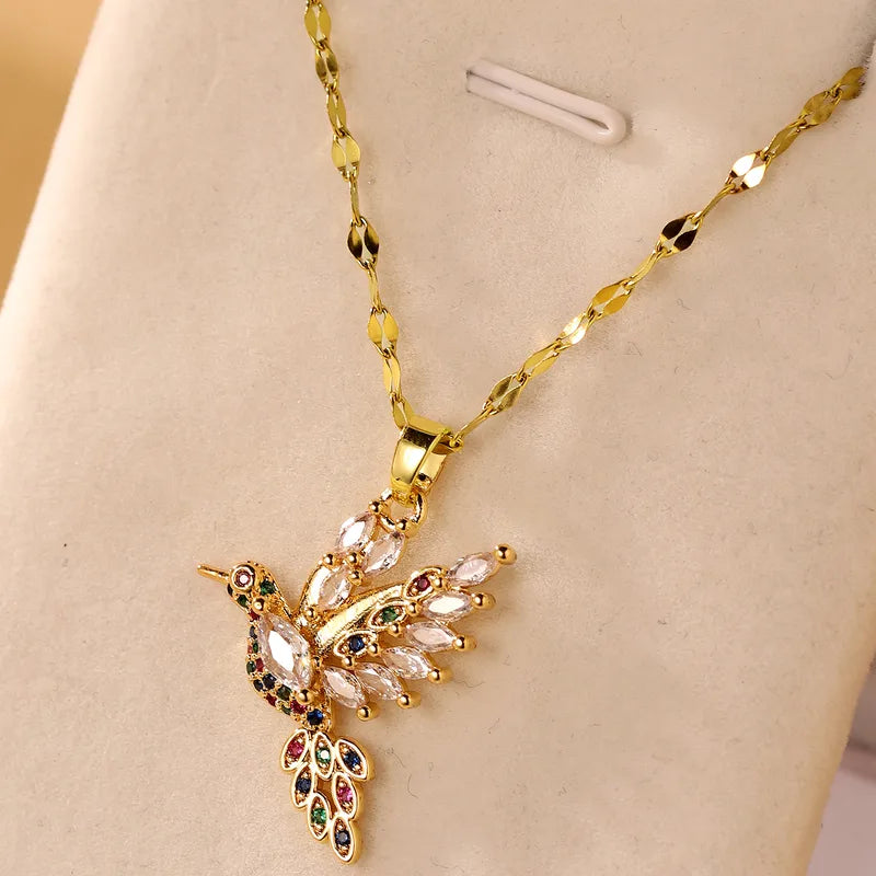 Elegant Bird Pendant Necklace