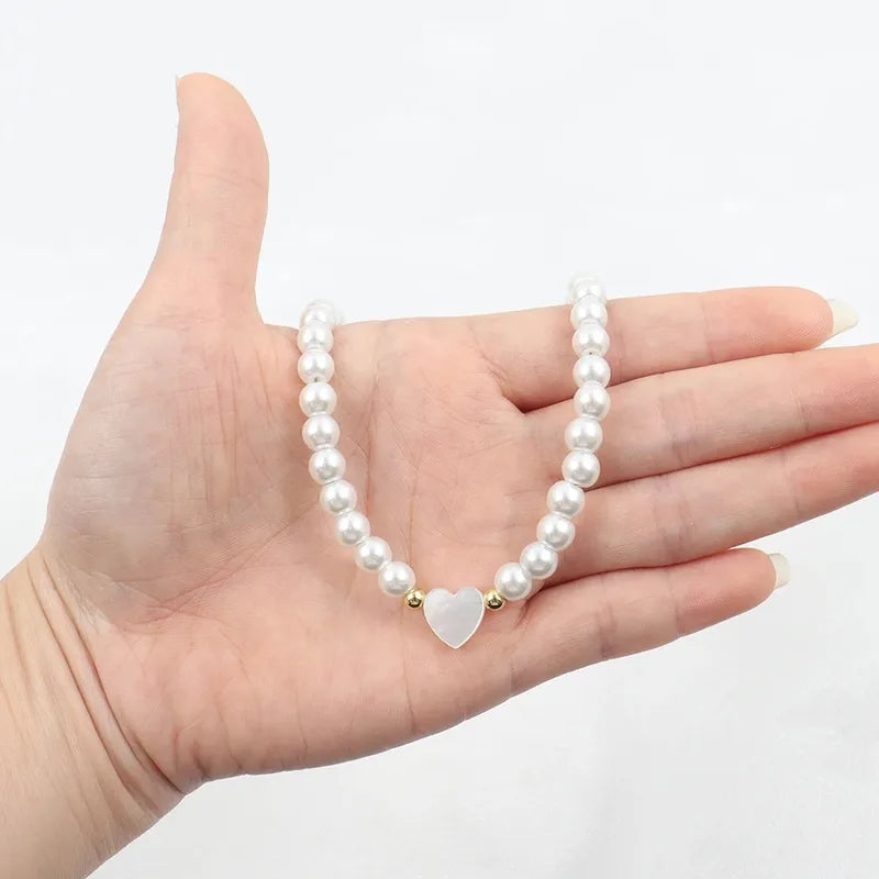 Pearl Heart Pendant Necklace