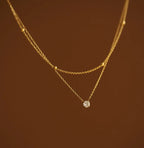 Round  Double Layer Necklace