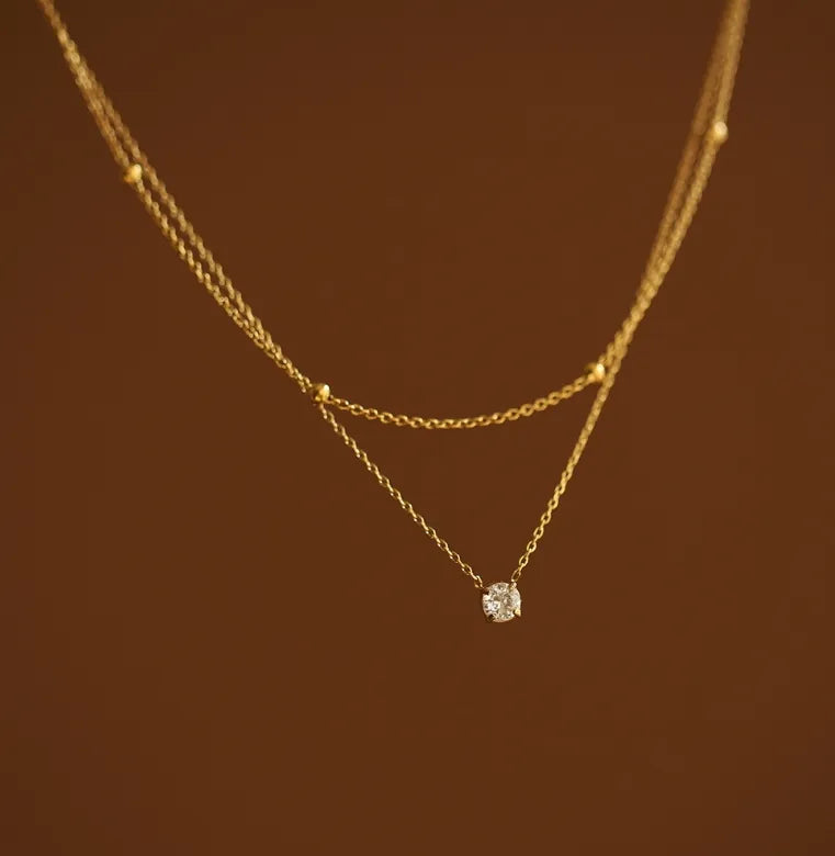 Round  Double Layer Necklace