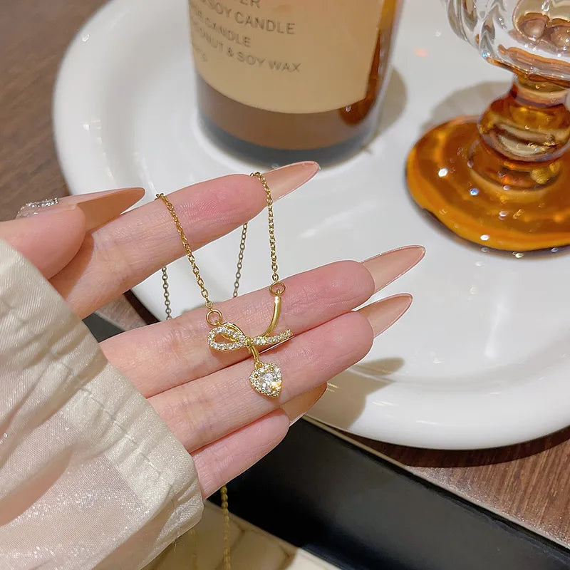 Bow Knot Pendant Necklace