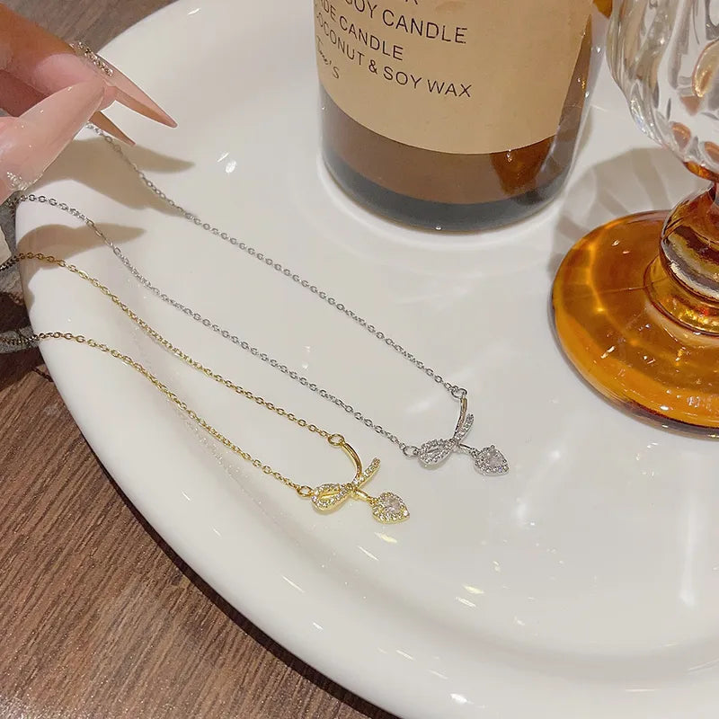 Bow Knot Pendant Necklace