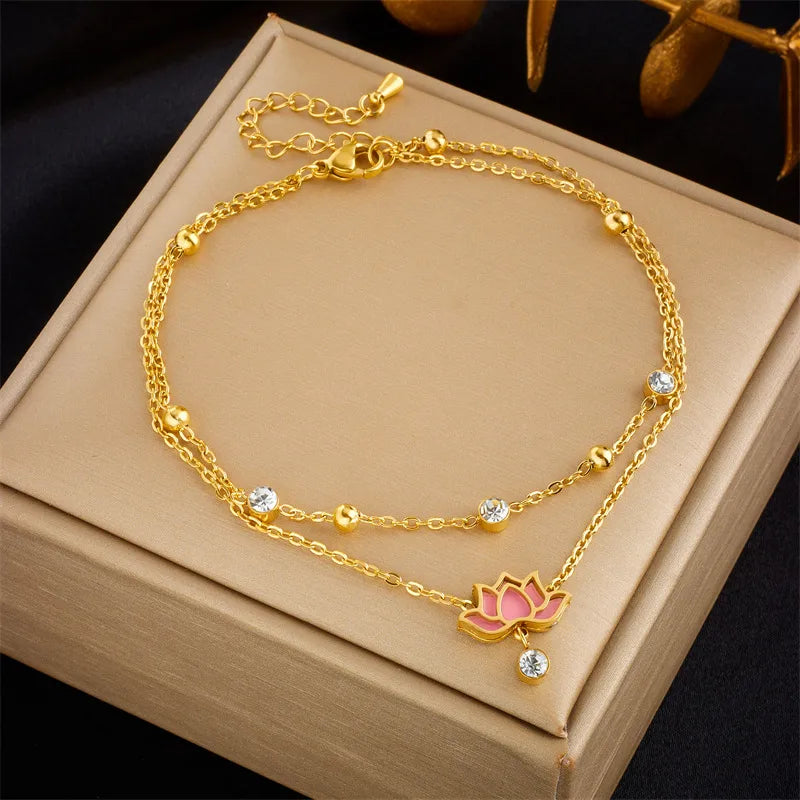 Lotus Anklet