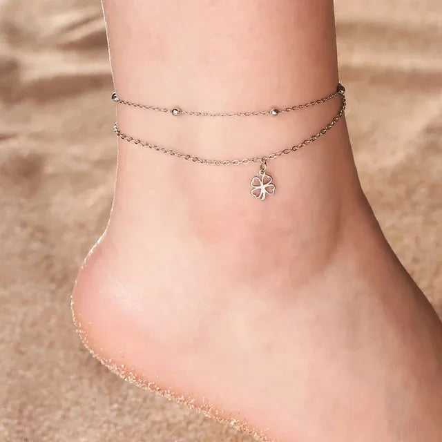 Lucky Clover Anklet