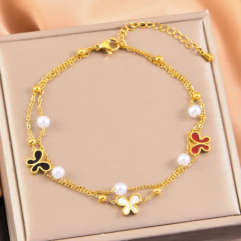 Butterfly Charm Anklet