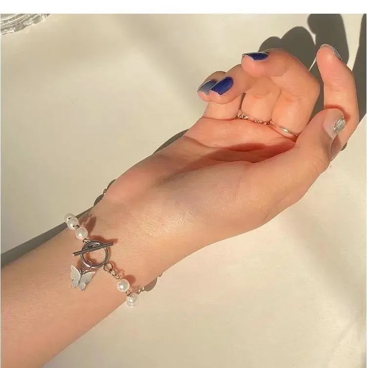 Butterfly Pearl Bracelet