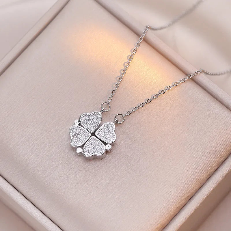 Detachable Four Leaf Clover Necklace